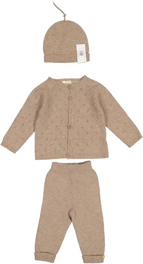 06308A/04322E-CARDIGAN/PANTS SET-Brown