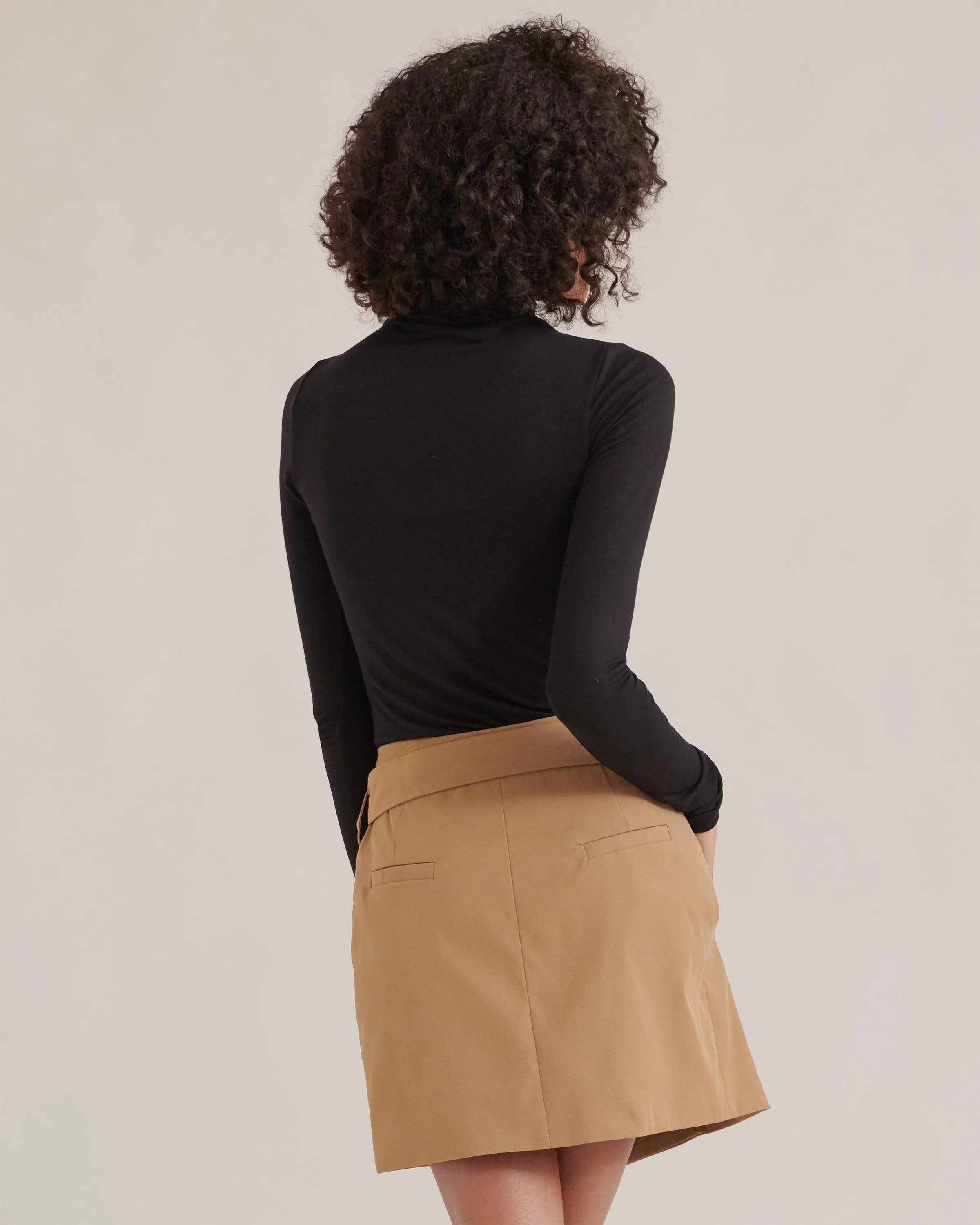 Anya Mock-Neck Long-Sleeve Tee