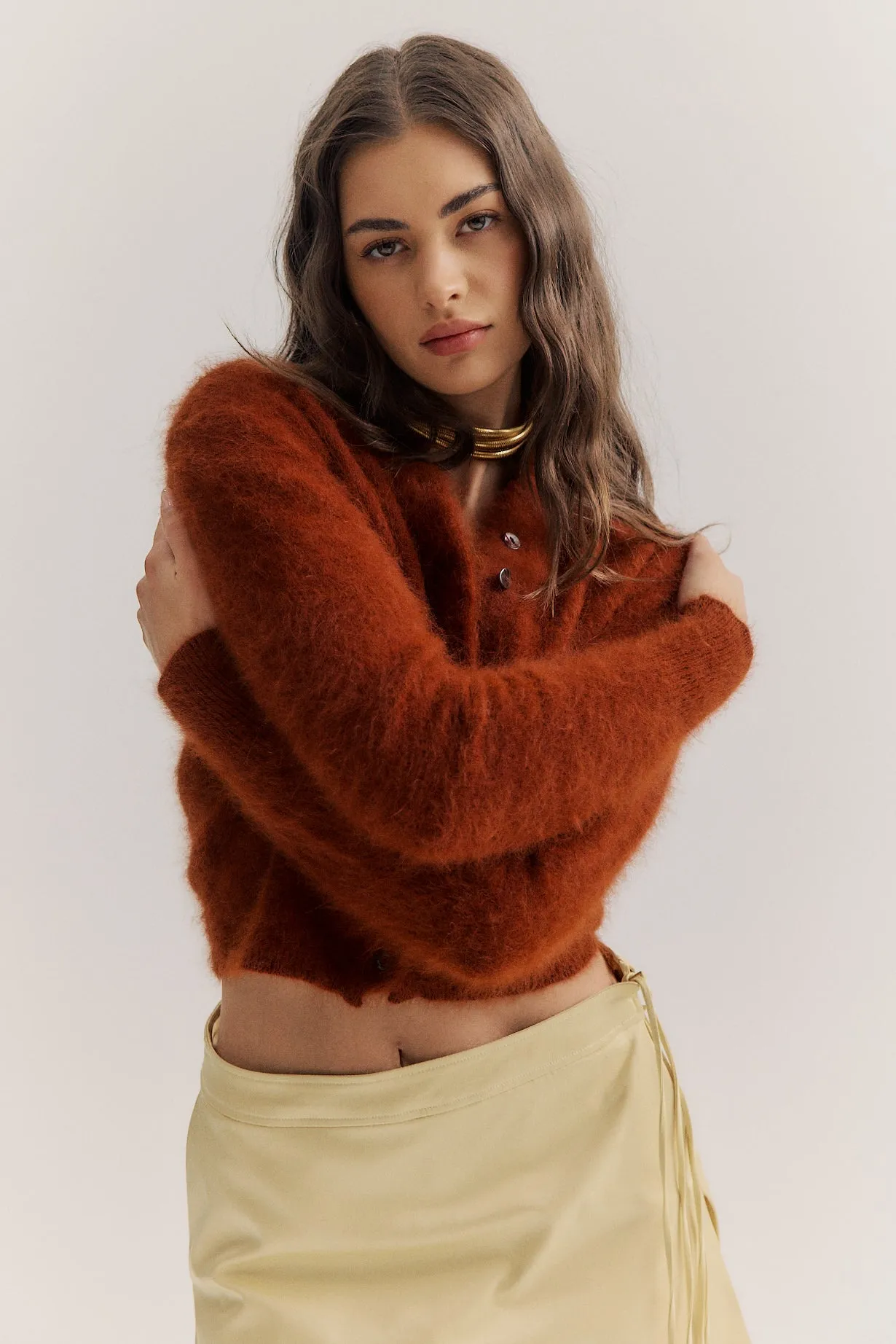 Bella Cardigan - Chocolate
