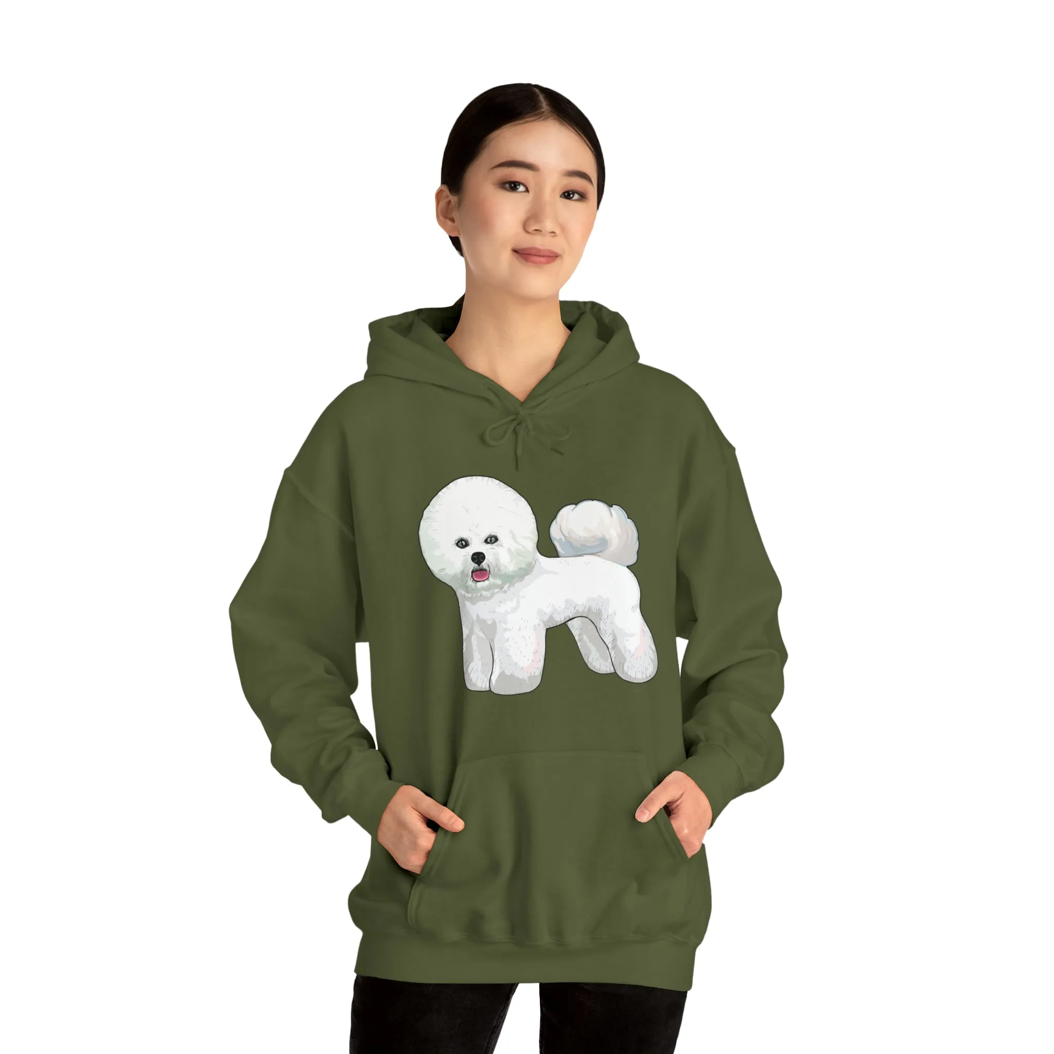 Bichon Frise Unisex Hooded Sweatshirt, S - 5XL, 12 Colors, Dog Lover, Gift for Mom, Gift for Dad, Dog Sweatshirt, Bichon Lover, Made in USA!!