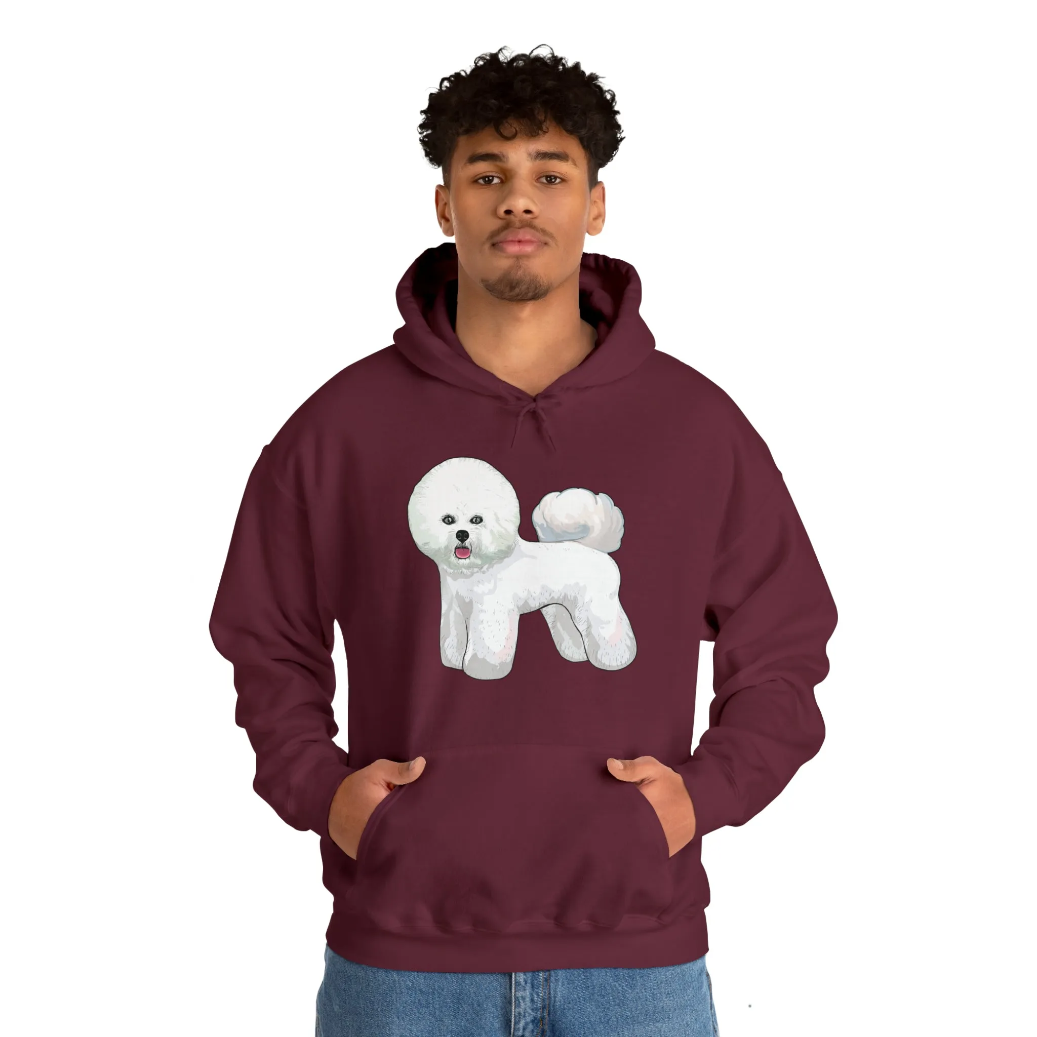 Bichon Frise Unisex Hooded Sweatshirt, S - 5XL, 12 Colors, Dog Lover, Gift for Mom, Gift for Dad, Dog Sweatshirt, Bichon Lover, Made in USA!!