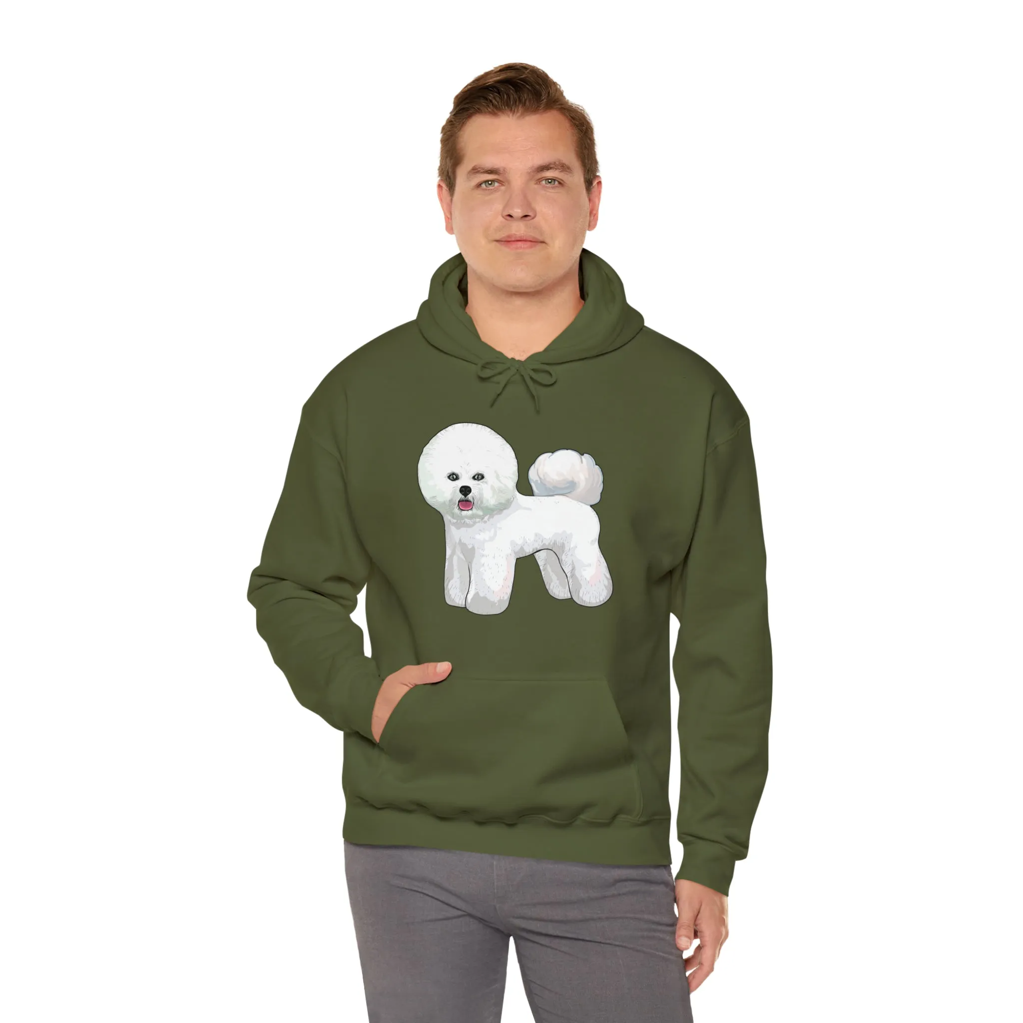 Bichon Frise Unisex Hooded Sweatshirt, S - 5XL, 12 Colors, Dog Lover, Gift for Mom, Gift for Dad, Dog Sweatshirt, Bichon Lover, Made in USA!!