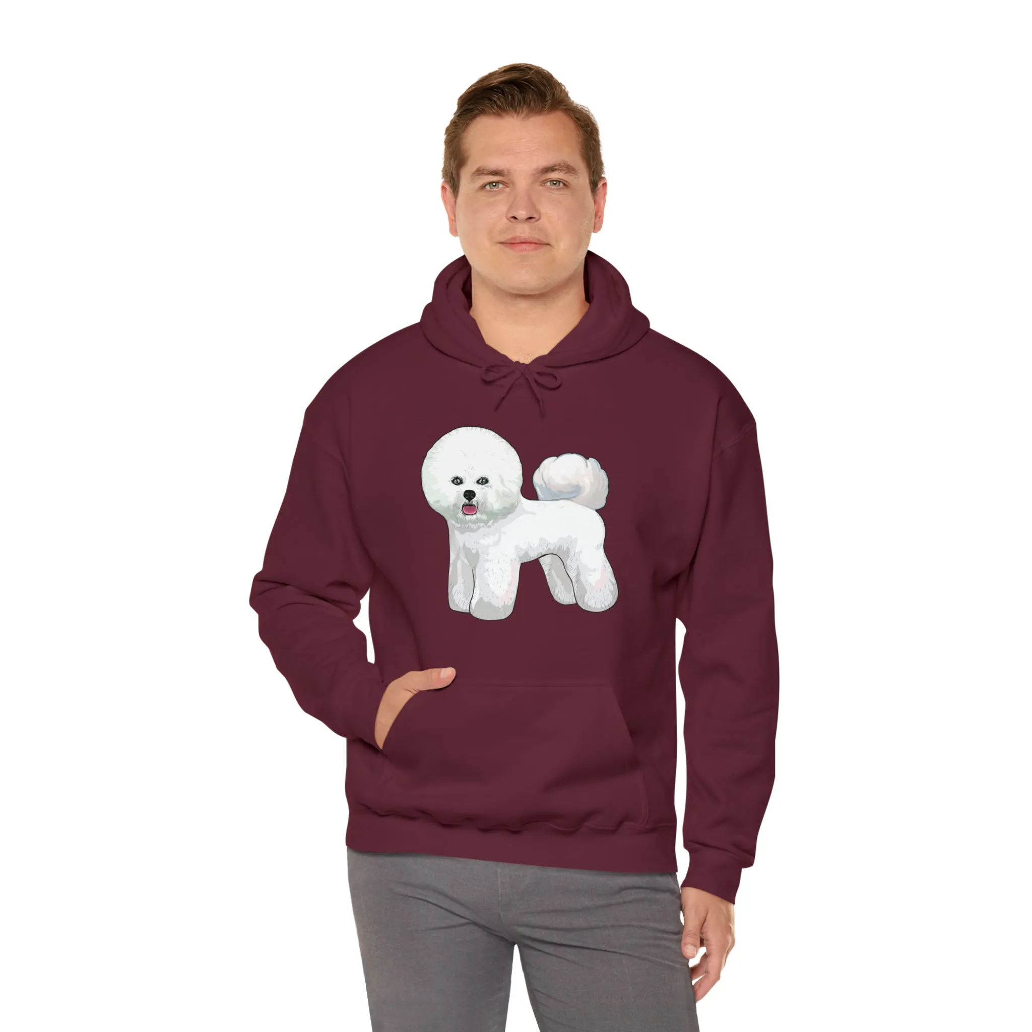 Bichon Frise Unisex Hooded Sweatshirt, S - 5XL, 12 Colors, Dog Lover, Gift for Mom, Gift for Dad, Dog Sweatshirt, Bichon Lover, Made in USA!!
