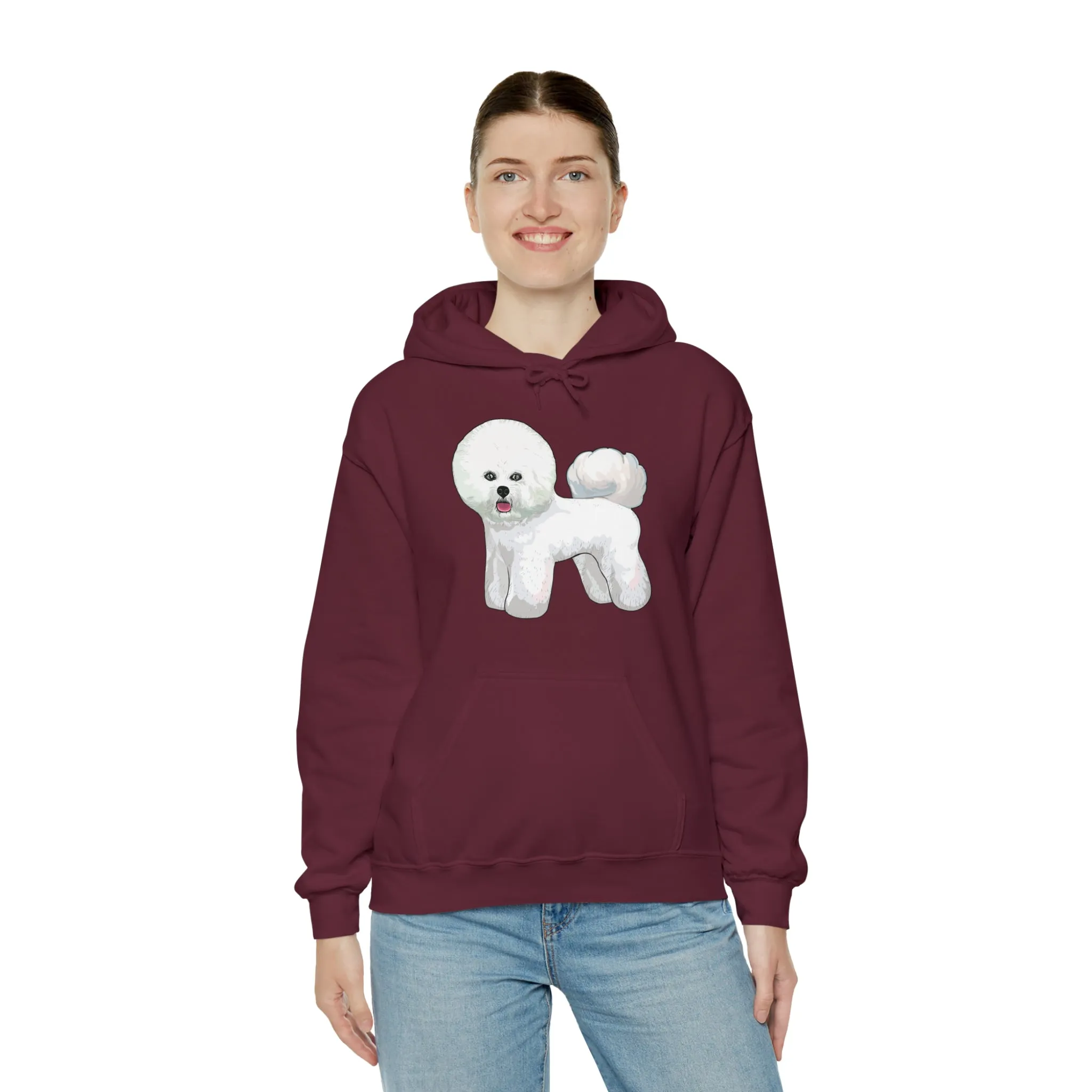 Bichon Frise Unisex Hooded Sweatshirt, S - 5XL, 12 Colors, Dog Lover, Gift for Mom, Gift for Dad, Dog Sweatshirt, Bichon Lover, Made in USA!!
