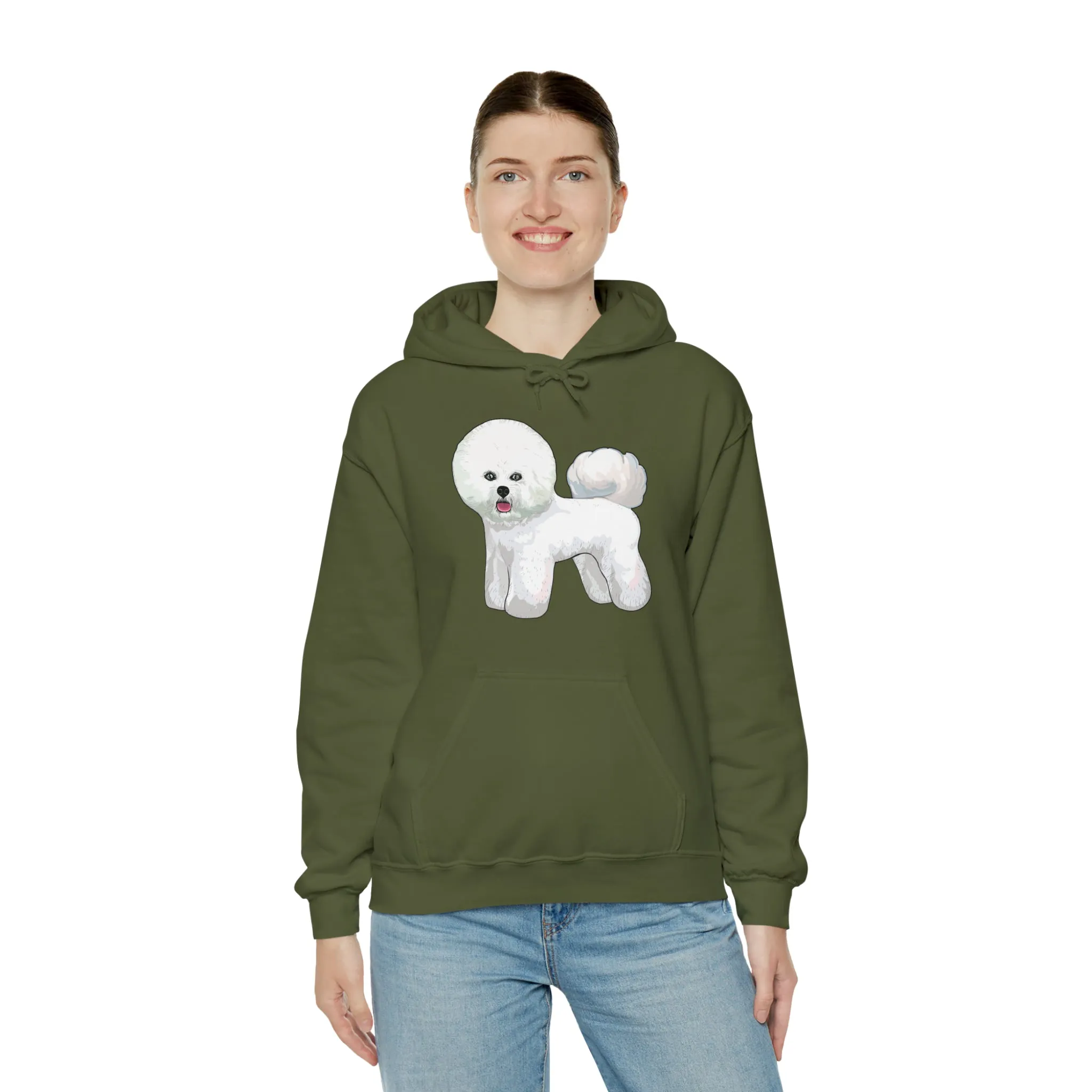 Bichon Frise Unisex Hooded Sweatshirt, S - 5XL, 12 Colors, Dog Lover, Gift for Mom, Gift for Dad, Dog Sweatshirt, Bichon Lover, Made in USA!!