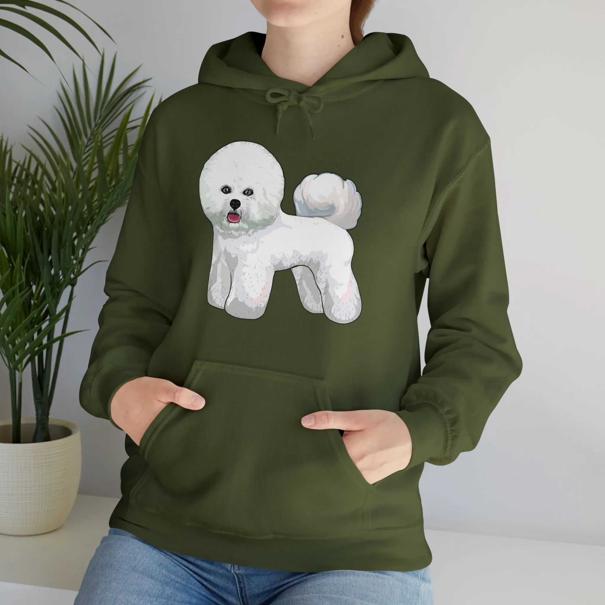 Bichon Frise Unisex Hooded Sweatshirt, S - 5XL, 12 Colors, Dog Lover, Gift for Mom, Gift for Dad, Dog Sweatshirt, Bichon Lover, Made in USA!!