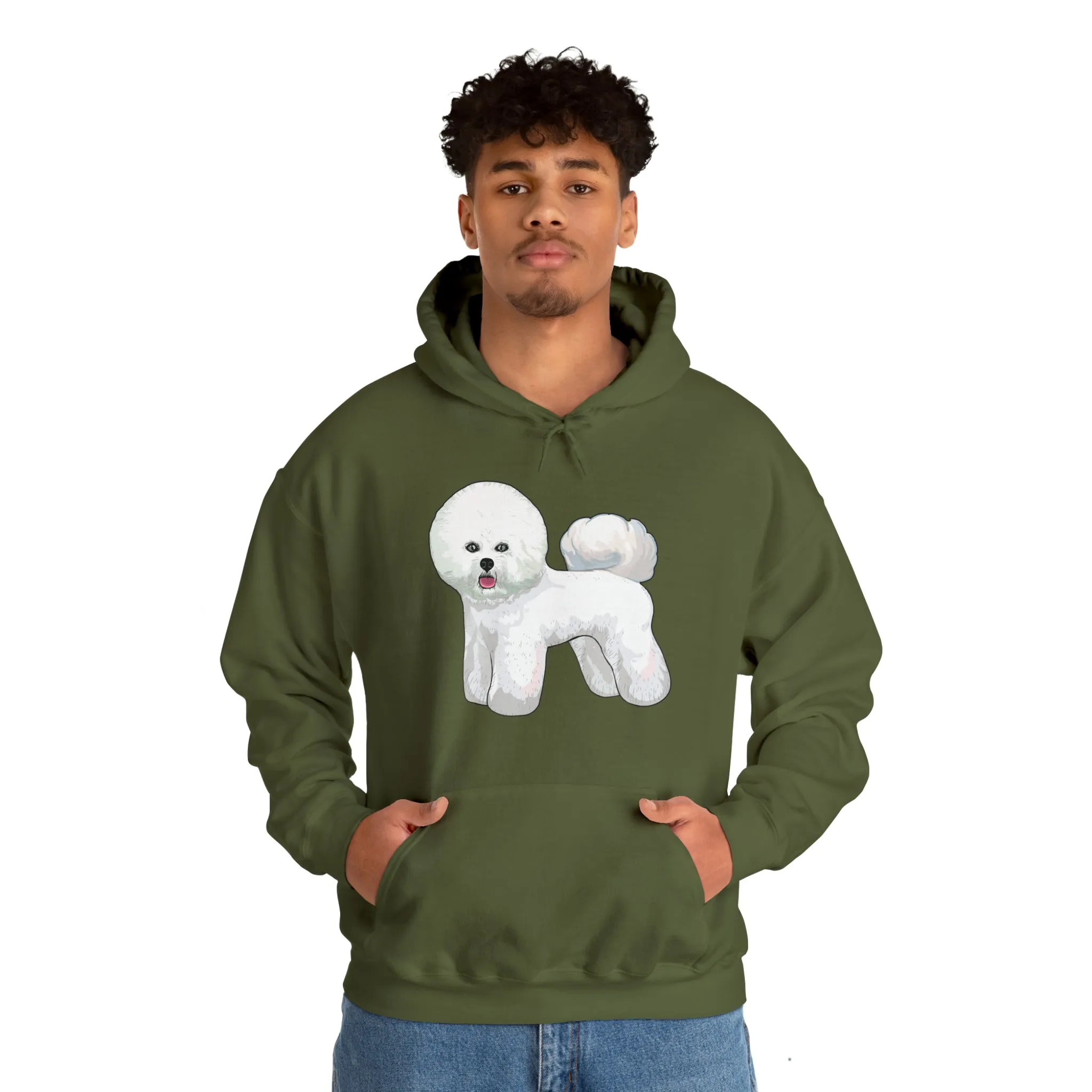 Bichon Frise Unisex Hooded Sweatshirt, S - 5XL, 12 Colors, Dog Lover, Gift for Mom, Gift for Dad, Dog Sweatshirt, Bichon Lover, Made in USA!!