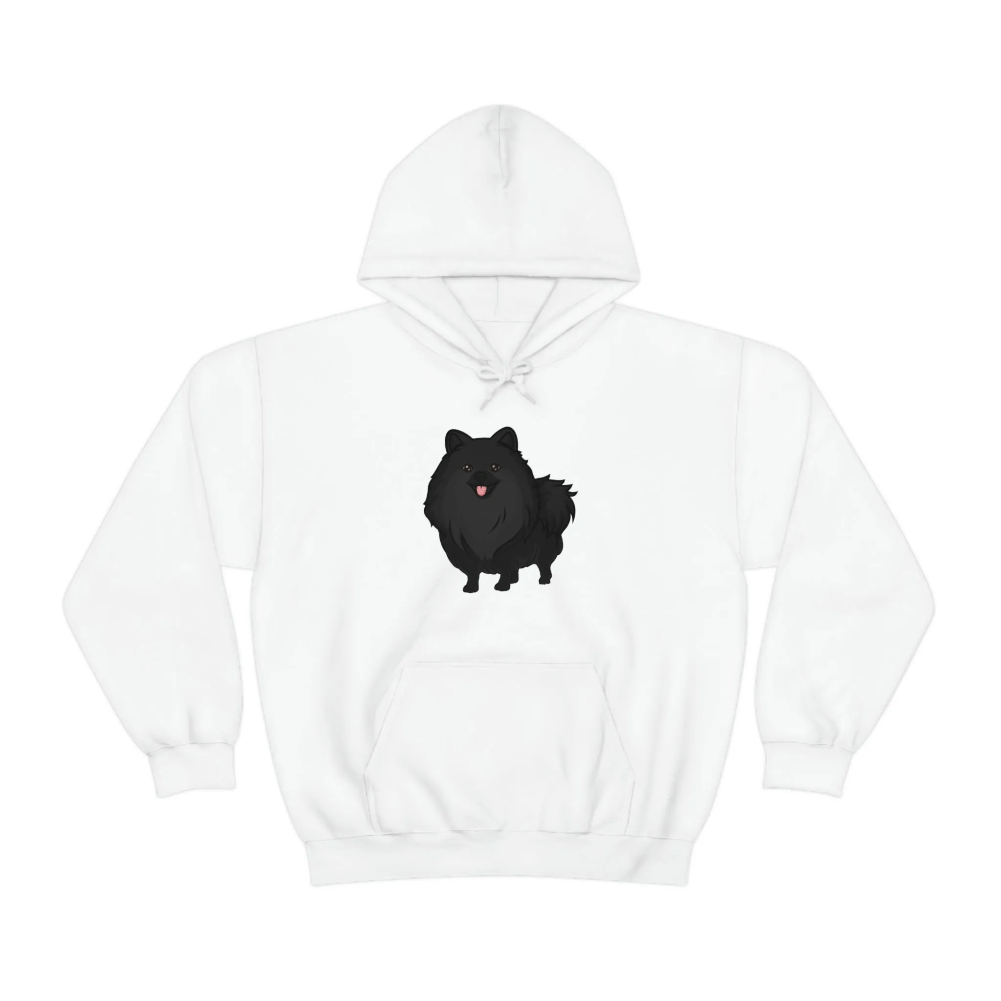 Black Pomeranian Unisex Heavy Blend™ Hooded Sweatshirt, S - 3XL, 6 Colors, Cotton/Polyester, FREE Shipping, Made in USA!!