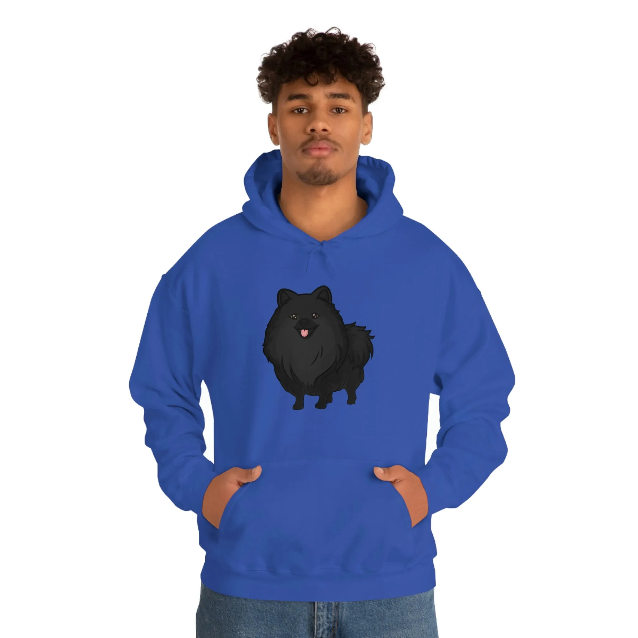 Black Pomeranian Unisex Heavy Blend™ Hooded Sweatshirt, S - 3XL, 6 Colors, Cotton/Polyester, FREE Shipping, Made in USA!!
