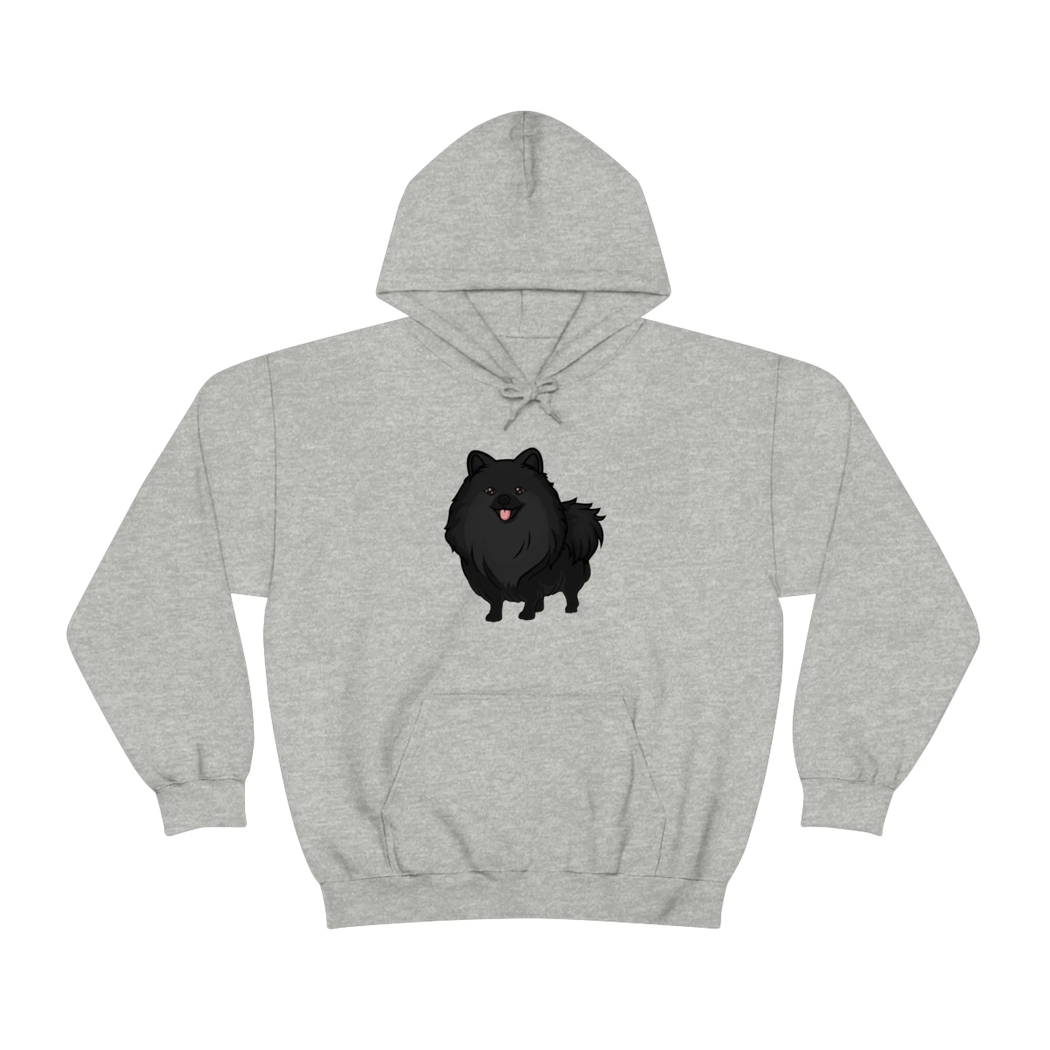 Black Pomeranian Unisex Heavy Blend™ Hooded Sweatshirt, S - 3XL, 6 Colors, Cotton/Polyester, FREE Shipping, Made in USA!!