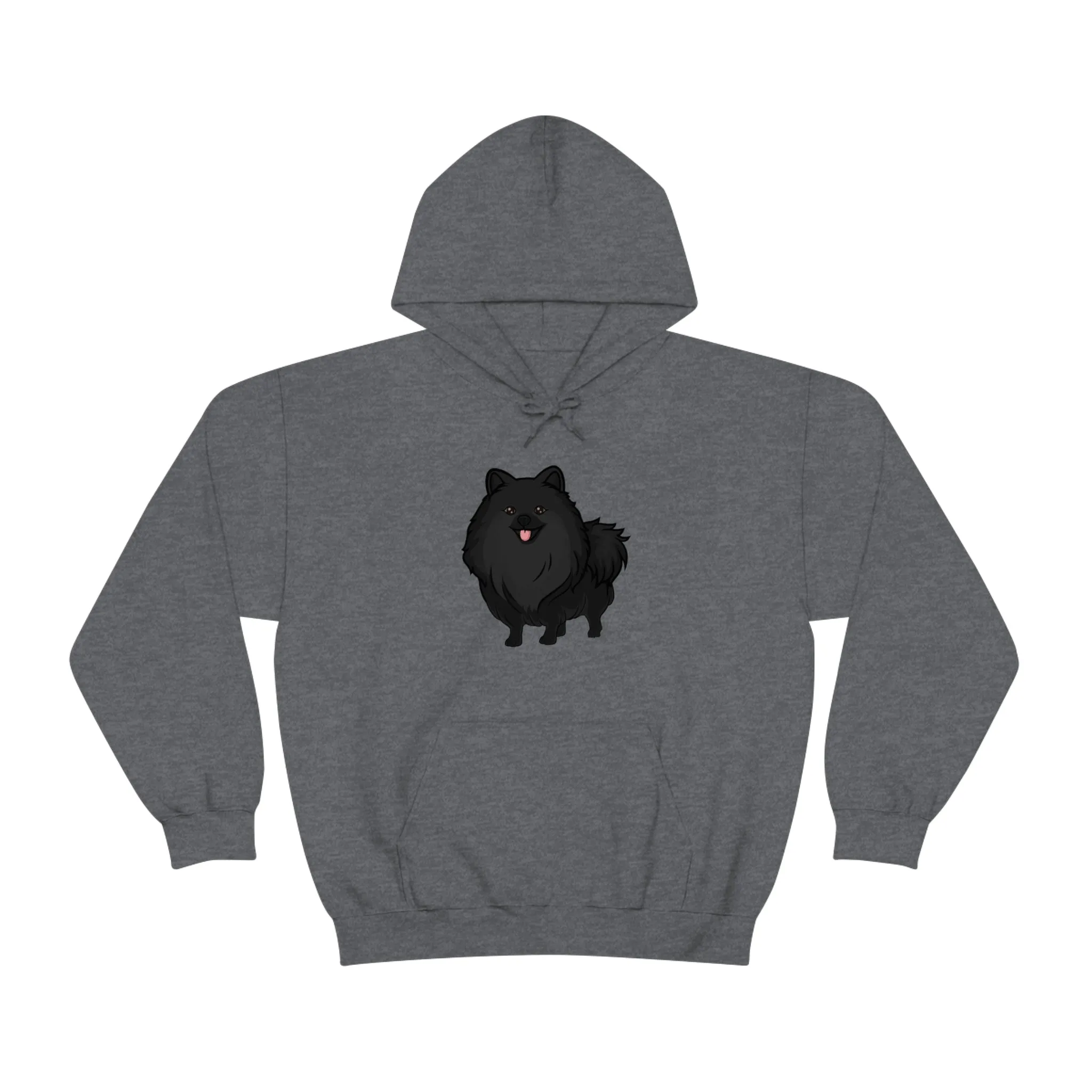 Black Pomeranian Unisex Heavy Blend™ Hooded Sweatshirt, S - 3XL, 6 Colors, Cotton/Polyester, FREE Shipping, Made in USA!!