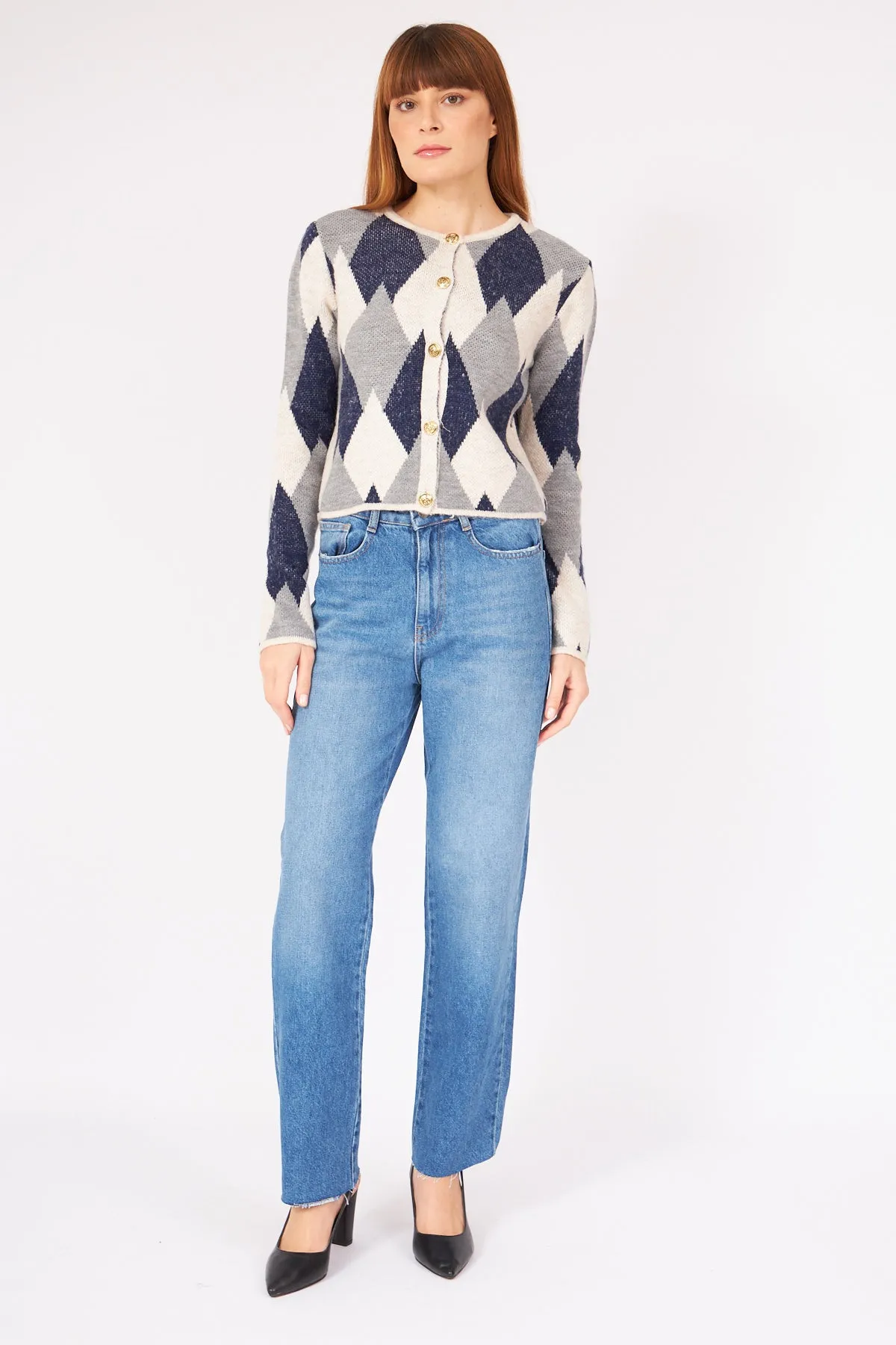 Blue Wide Leg Jeans