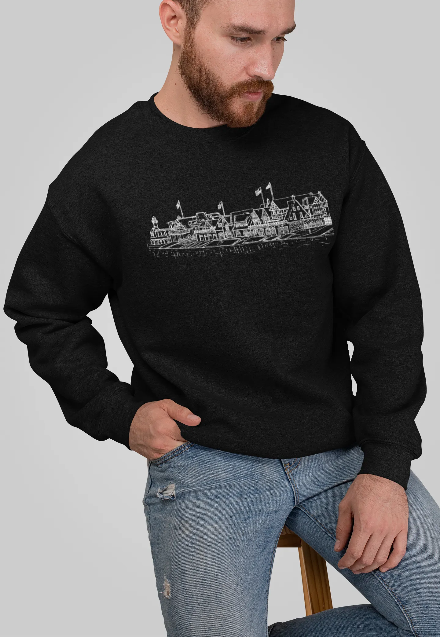 Boathouse Row - Unisex Heavy Blend™ Crewneck Sweatshirt