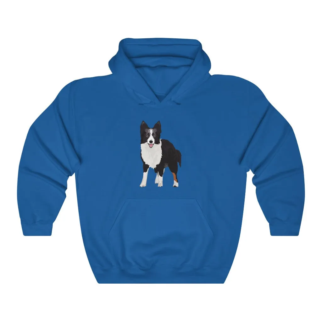 Border Collie Unisex Heavy Blend™ Hooded Sweatshirt, Cotton & Polyester, 7 Colors, S - 3XL, Made in USA!!, FREE Shipping!!