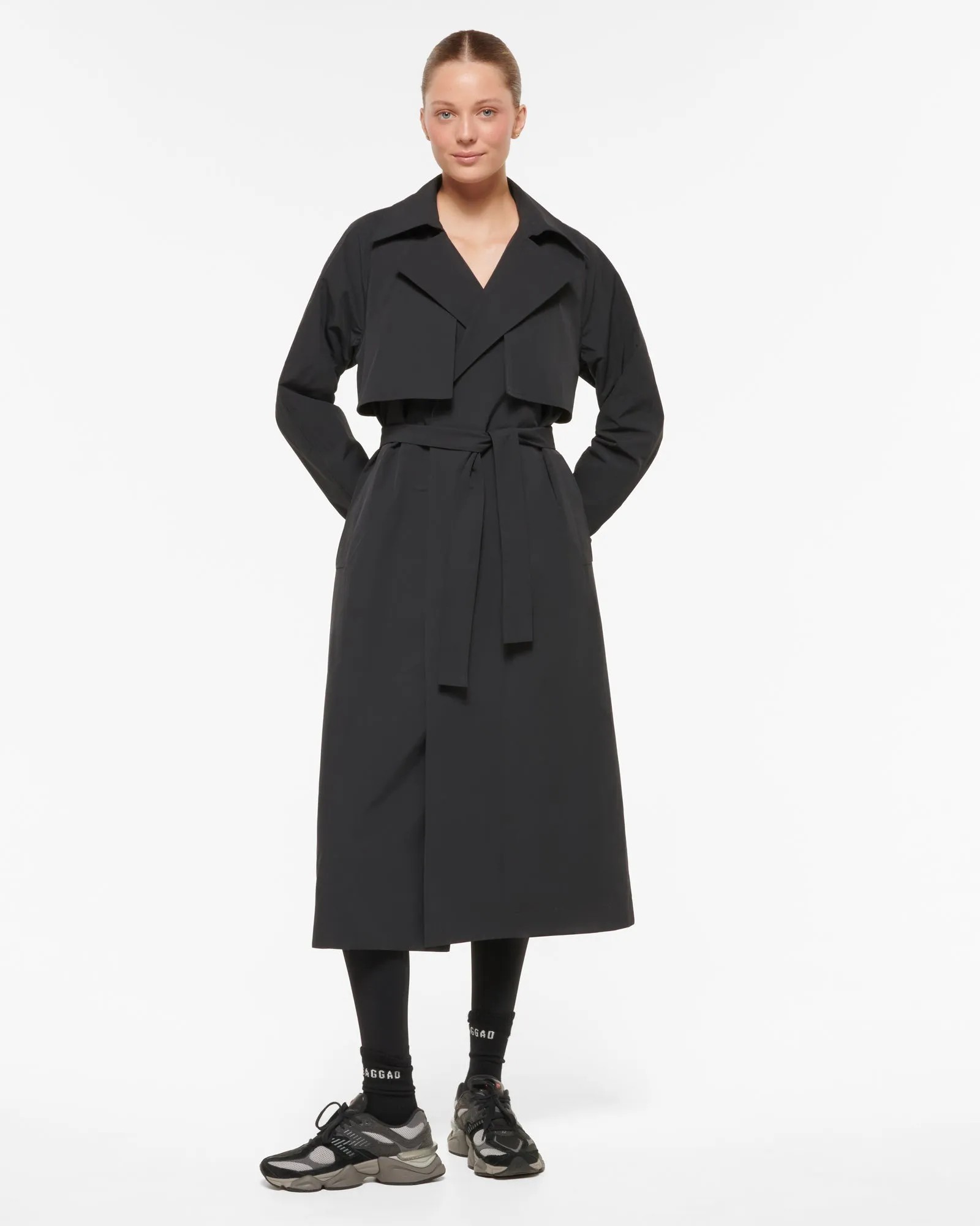 BROADWAY TRENCH COAT BLACK