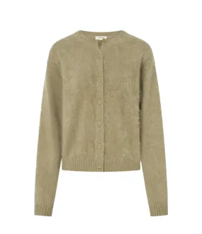 Cashmere Blend Cardigan in Dark Putty