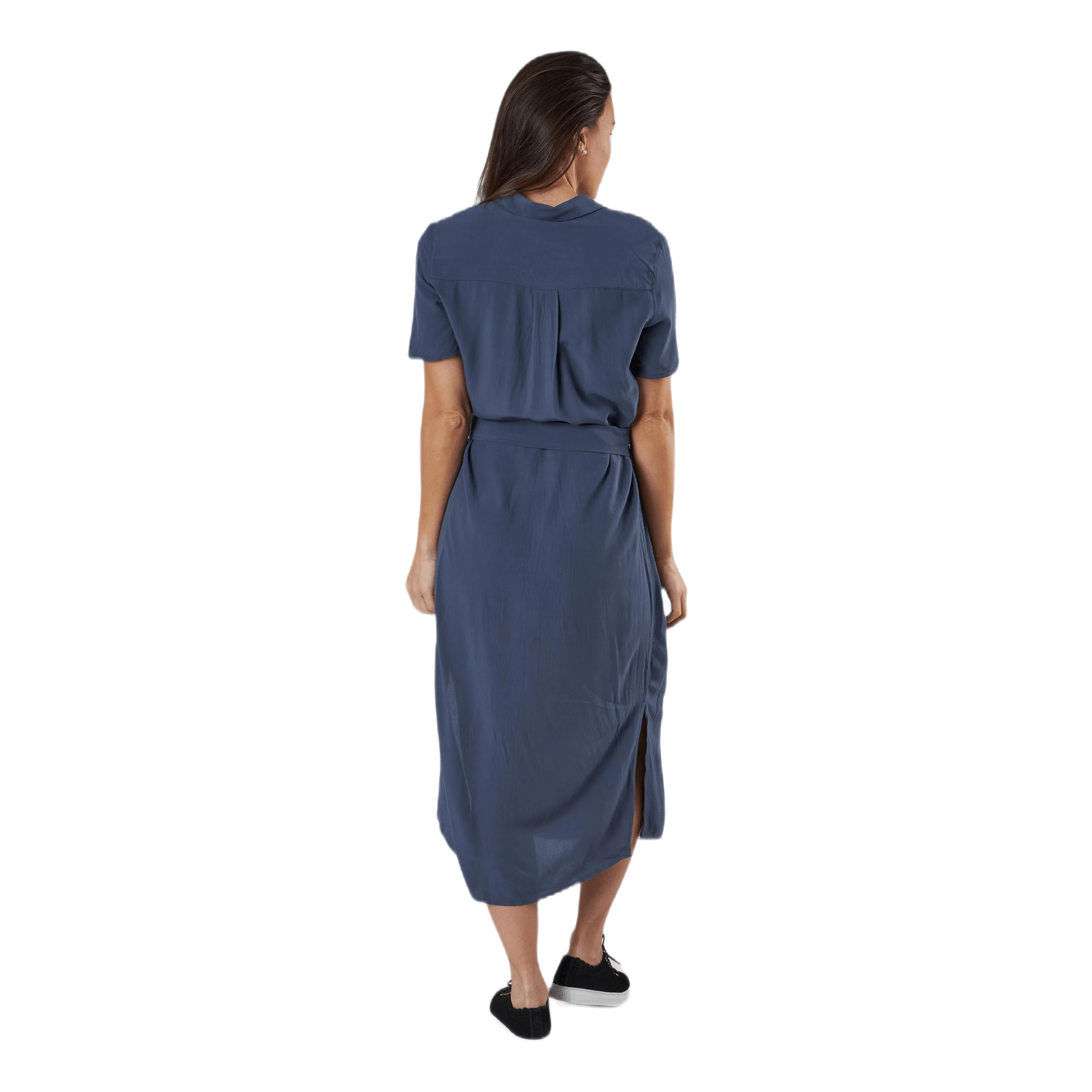 Cecilie Ss Long Dress Blue
