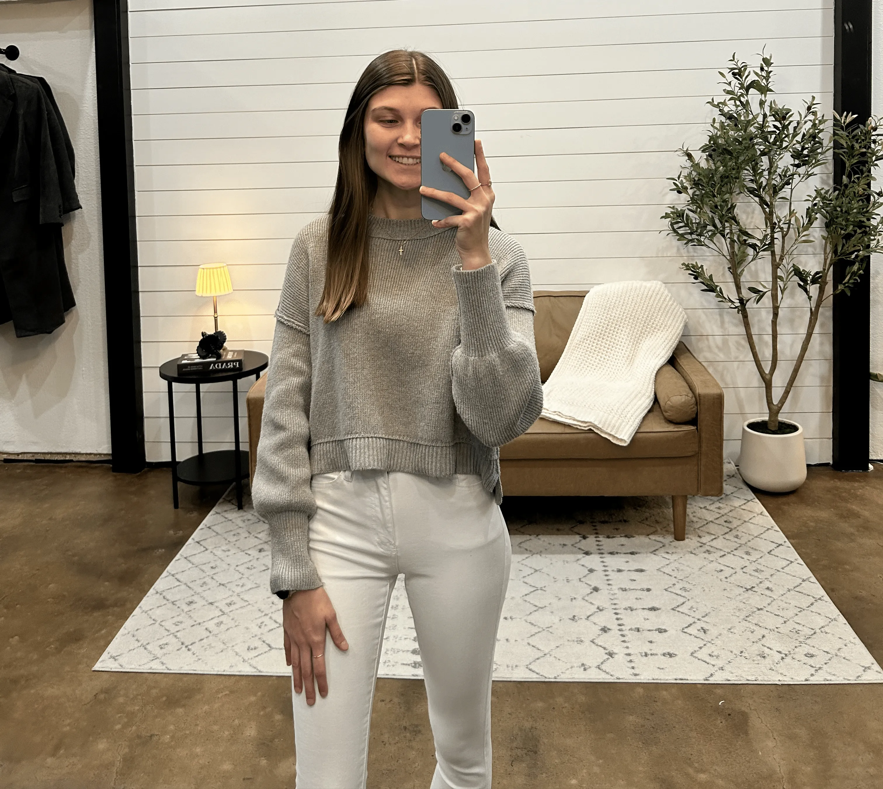 Classic Mock Neck Knitted Sweater