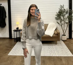 Classic Mock Neck Knitted Sweater
