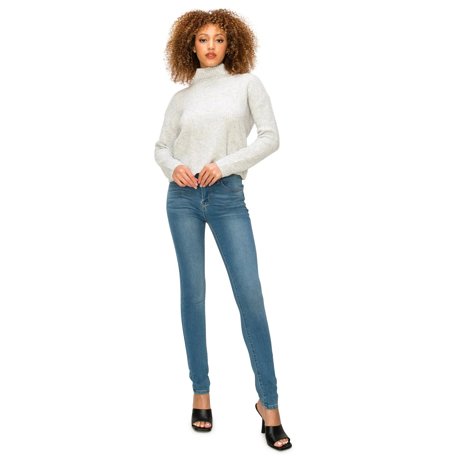 Denim Daydream Hermosa High-Rise Skinny Jeans - Medium Wash