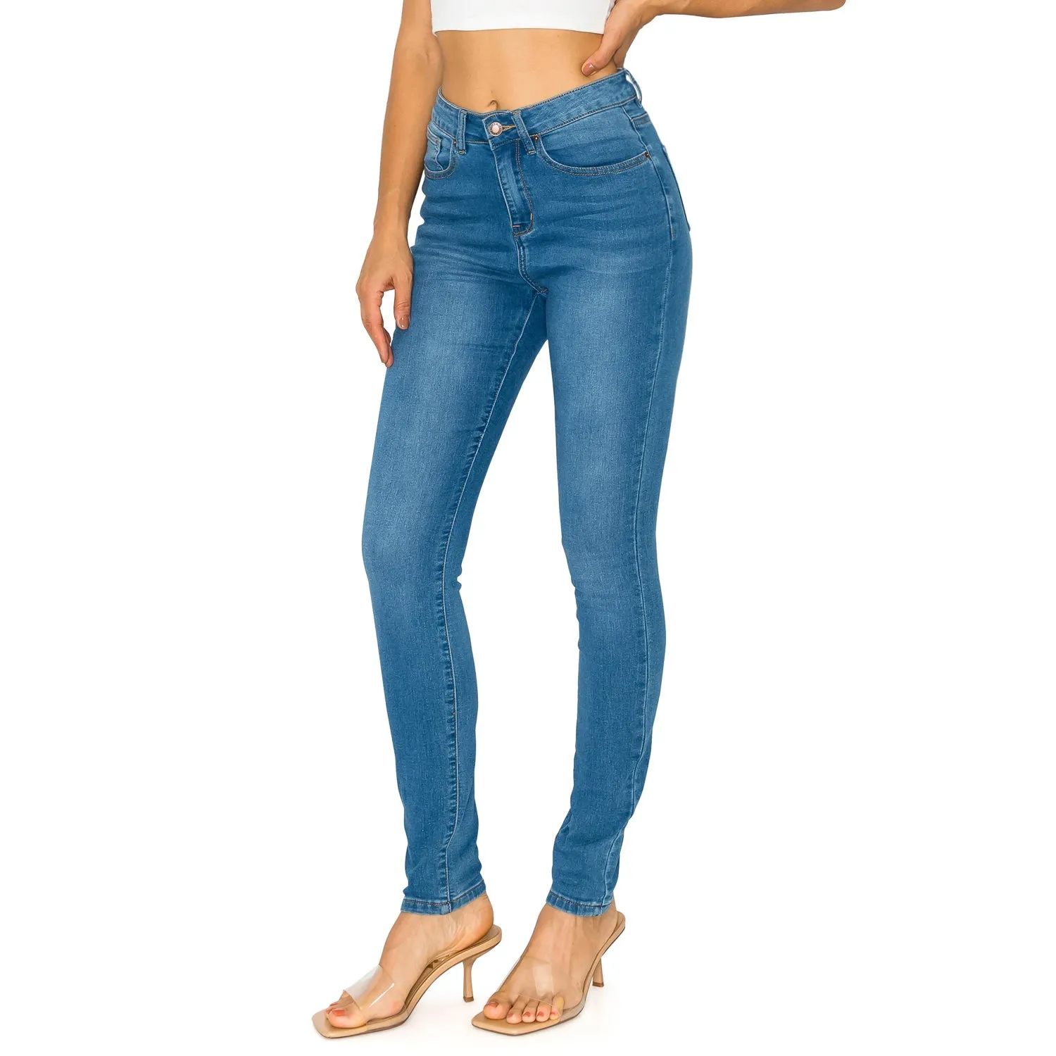 Denim Daydream Hermosa High-Rise Skinny Jeans - Medium Wash