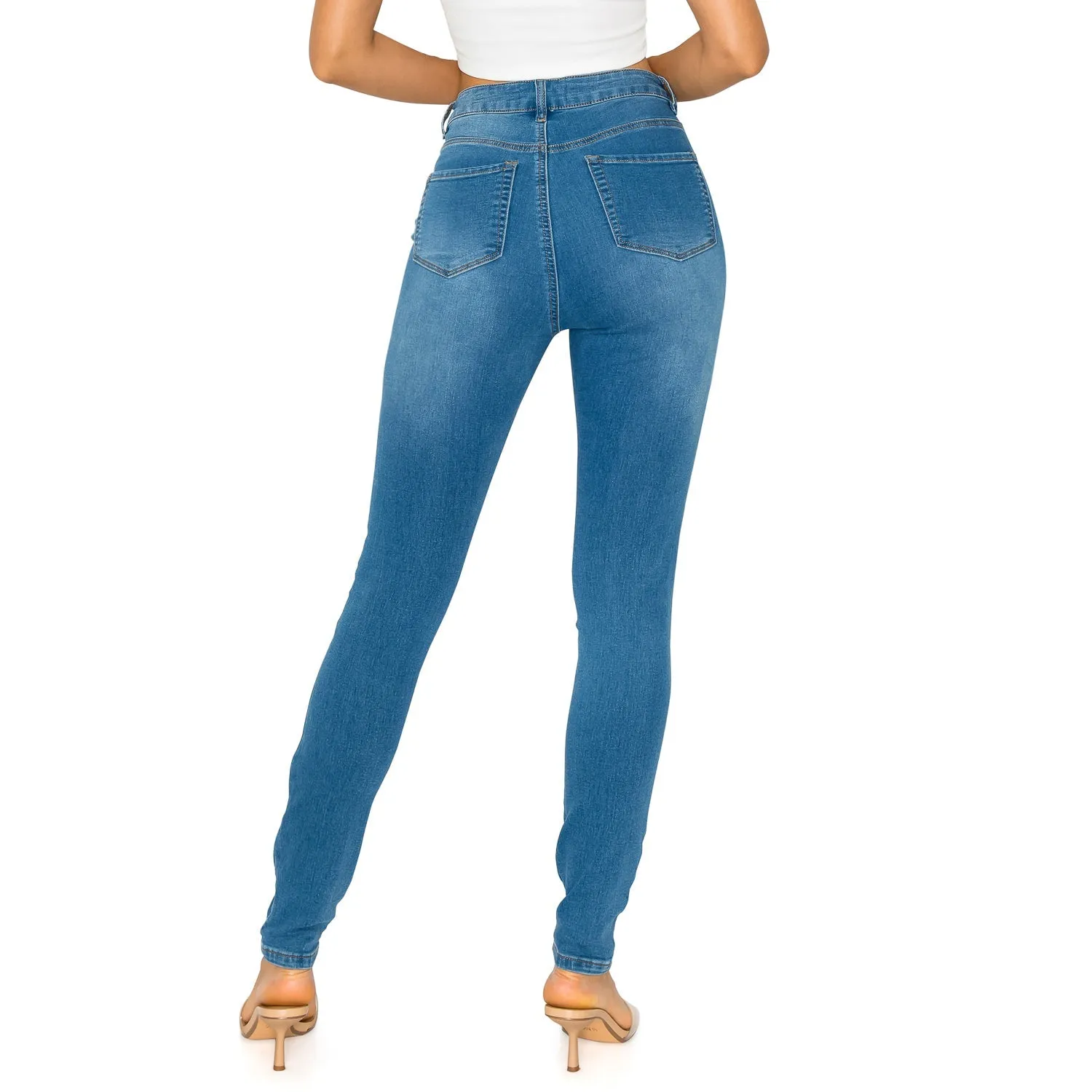 Denim Daydream Hermosa High-Rise Skinny Jeans - Medium Wash