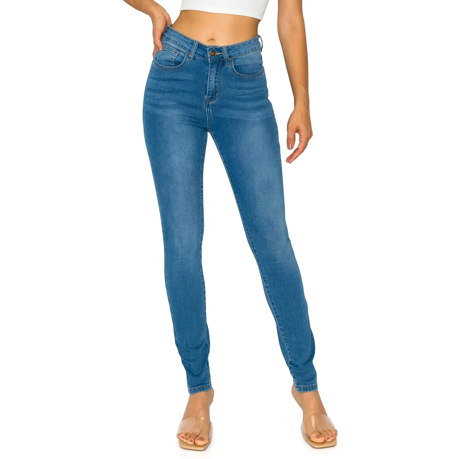 Denim Daydream Hermosa High-Rise Skinny Jeans - Medium Wash