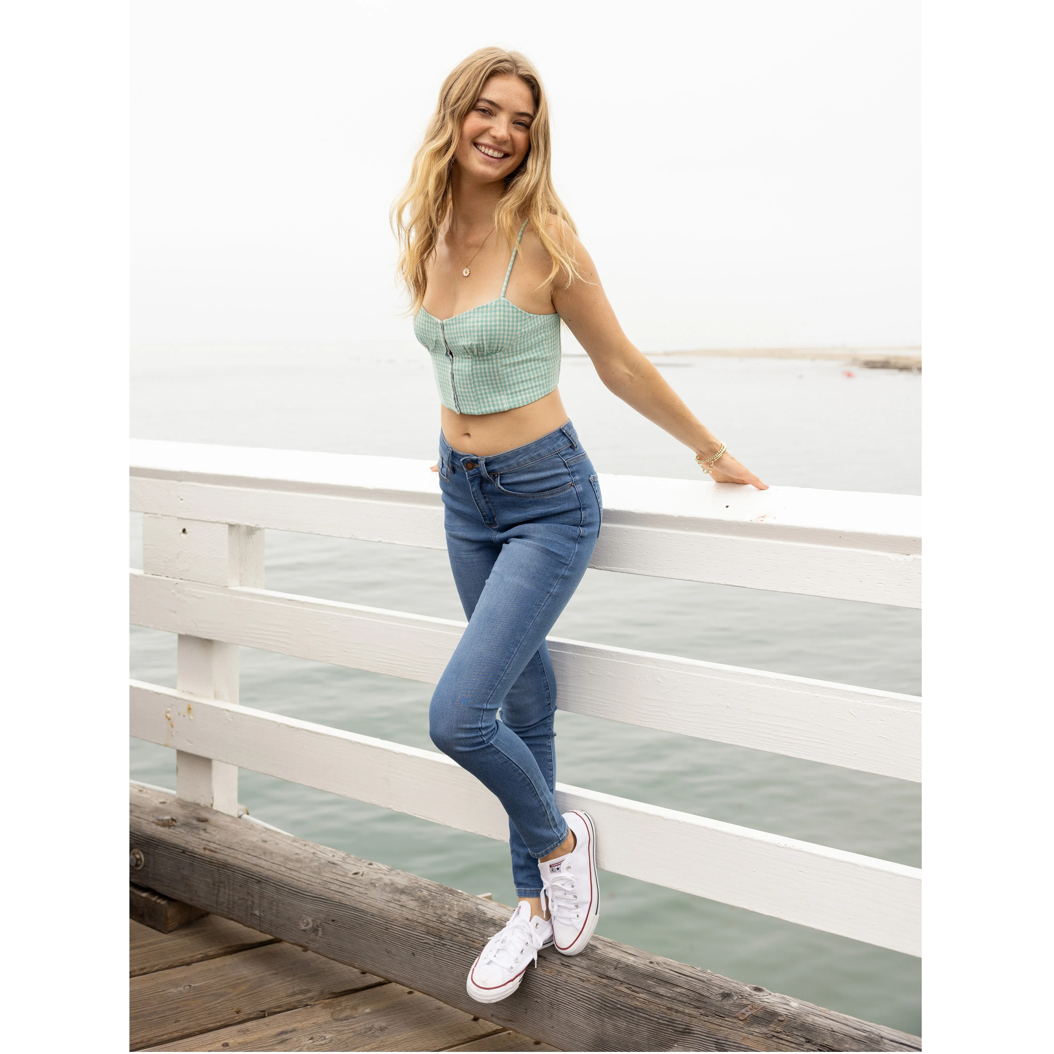 Denim Daydream Hermosa High-Rise Skinny Jeans - Medium Wash