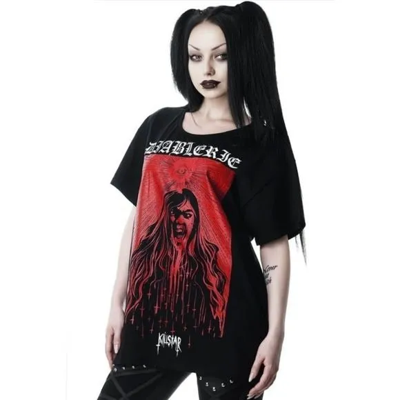 Diablerie Relaxed Top | Black Super Soft Superior Cotton