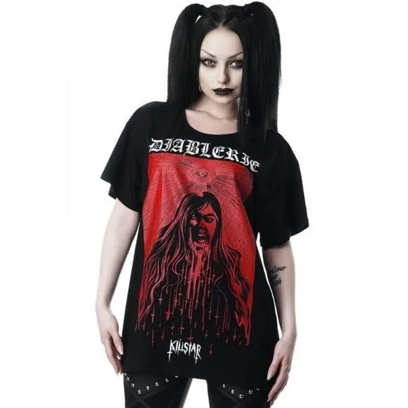 Diablerie Relaxed Top | Black Super Soft Superior Cotton
