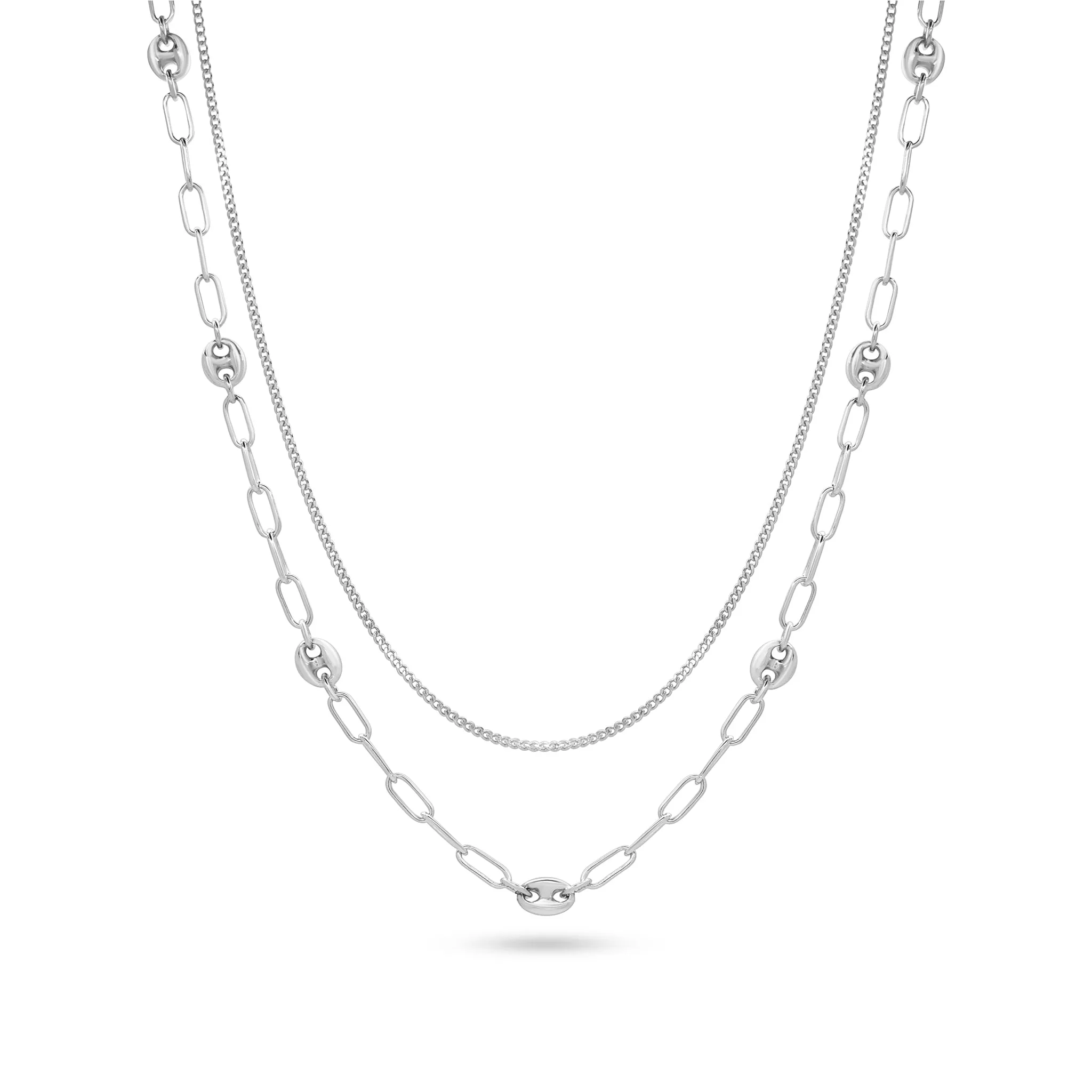 Double Layered Chain Necklace
