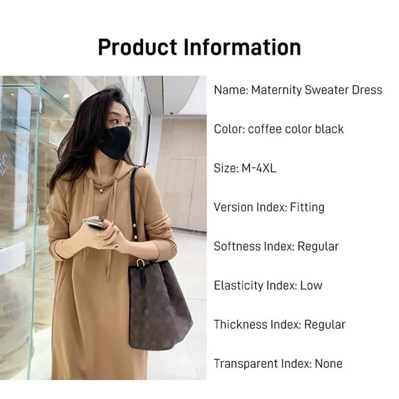 Fashion hooded sweatshirt solid color casual dress