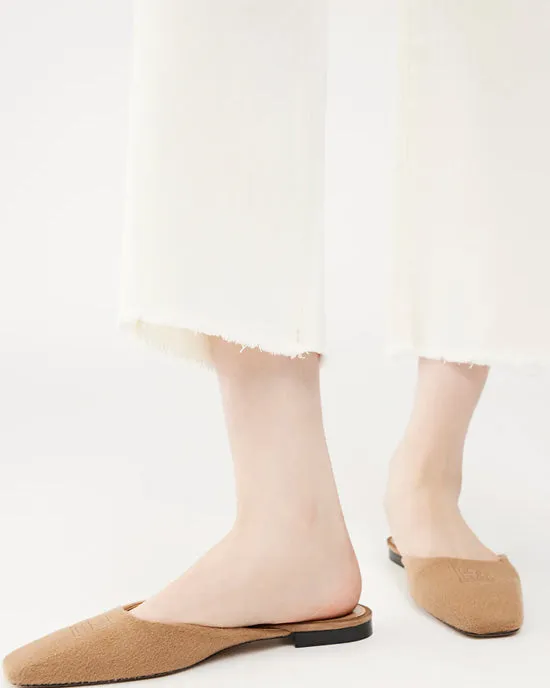 Hepburn Wide Leg Ankle Vintage Eggshell