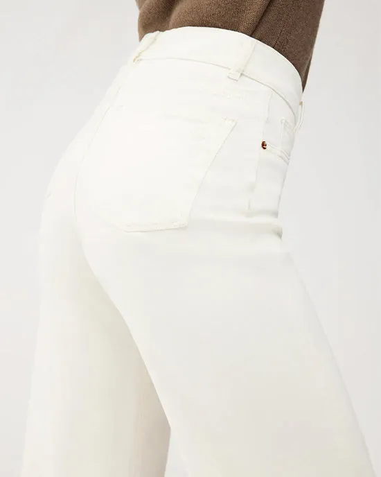 Hepburn Wide Leg Ankle Vintage Eggshell