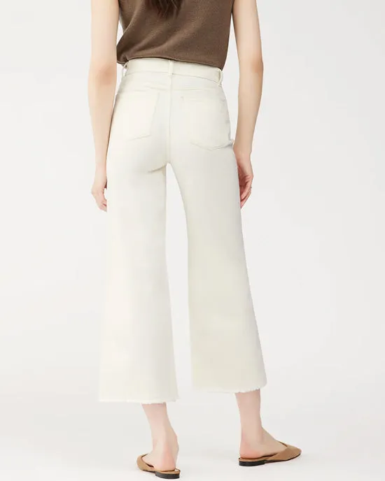 Hepburn Wide Leg Ankle Vintage Eggshell