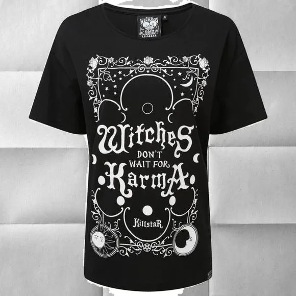 Karma Top | Oversized Scoop Neck Soft Cotton Black & White Woman's Tee