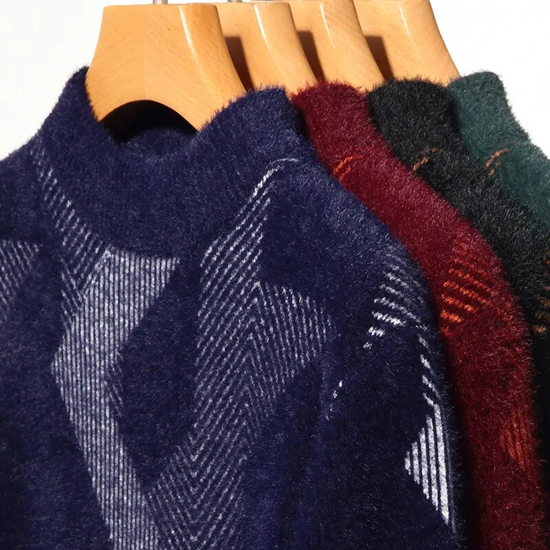 Luxury Knitted Abstract Adorn Sweater