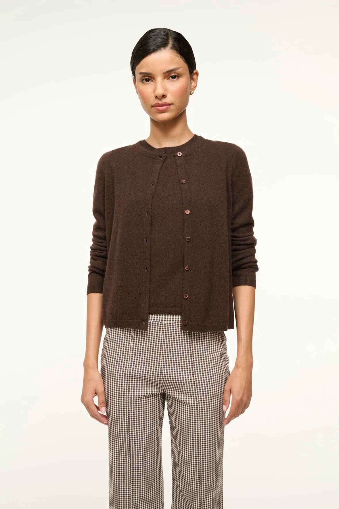 MIDNIGHT CASHMERE CARDIGAN | DARK CHOCOLATE