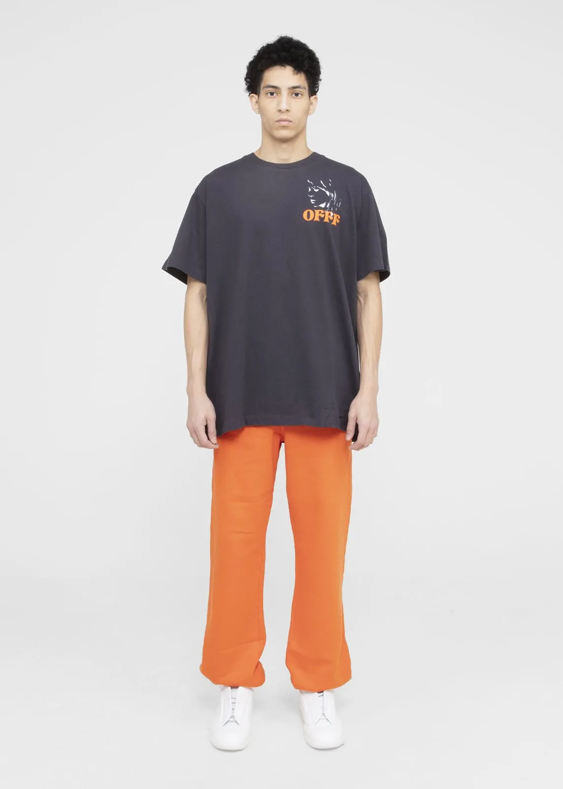OFF-WHITE: WOMAN PORTRAIT TEE [BLACK]