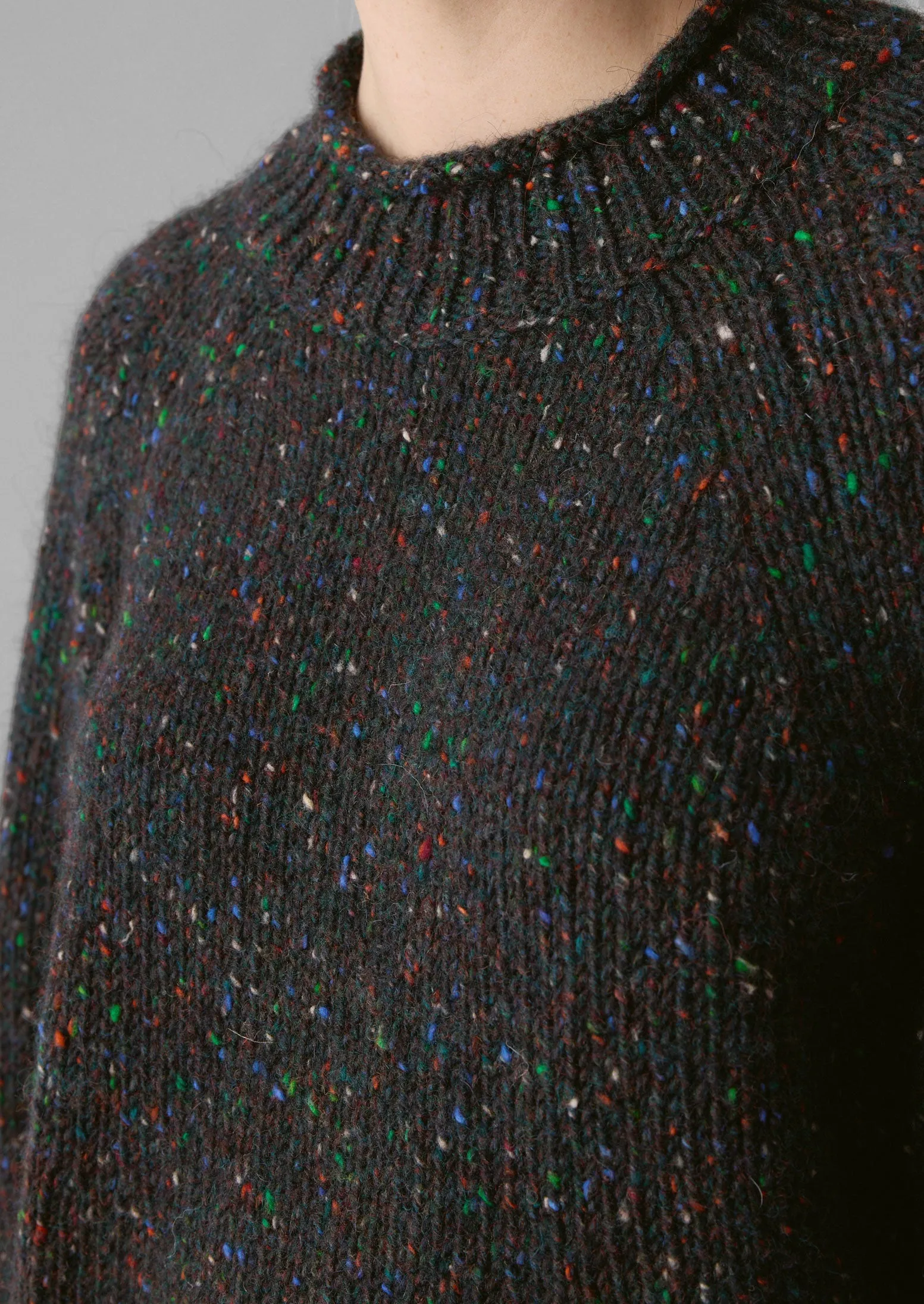 Orla Donegal Wool Sweater in Galaxy Colorway - Cozy and Stylish Knitwear for Every Season