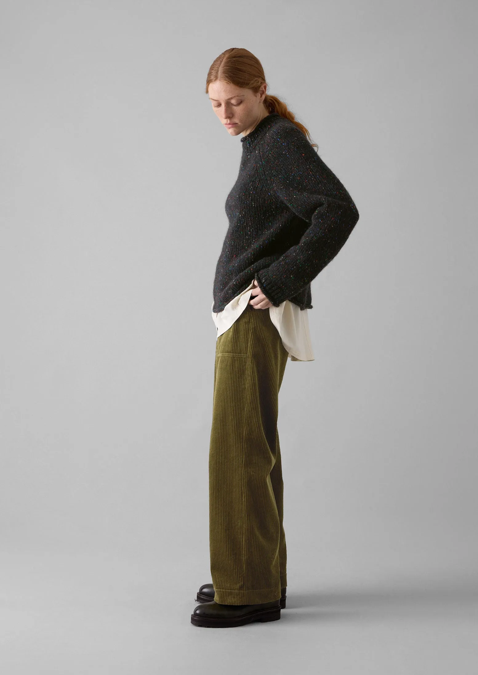 Orla Donegal Wool Sweater in Galaxy Colorway - Cozy and Stylish Knitwear for Every Season