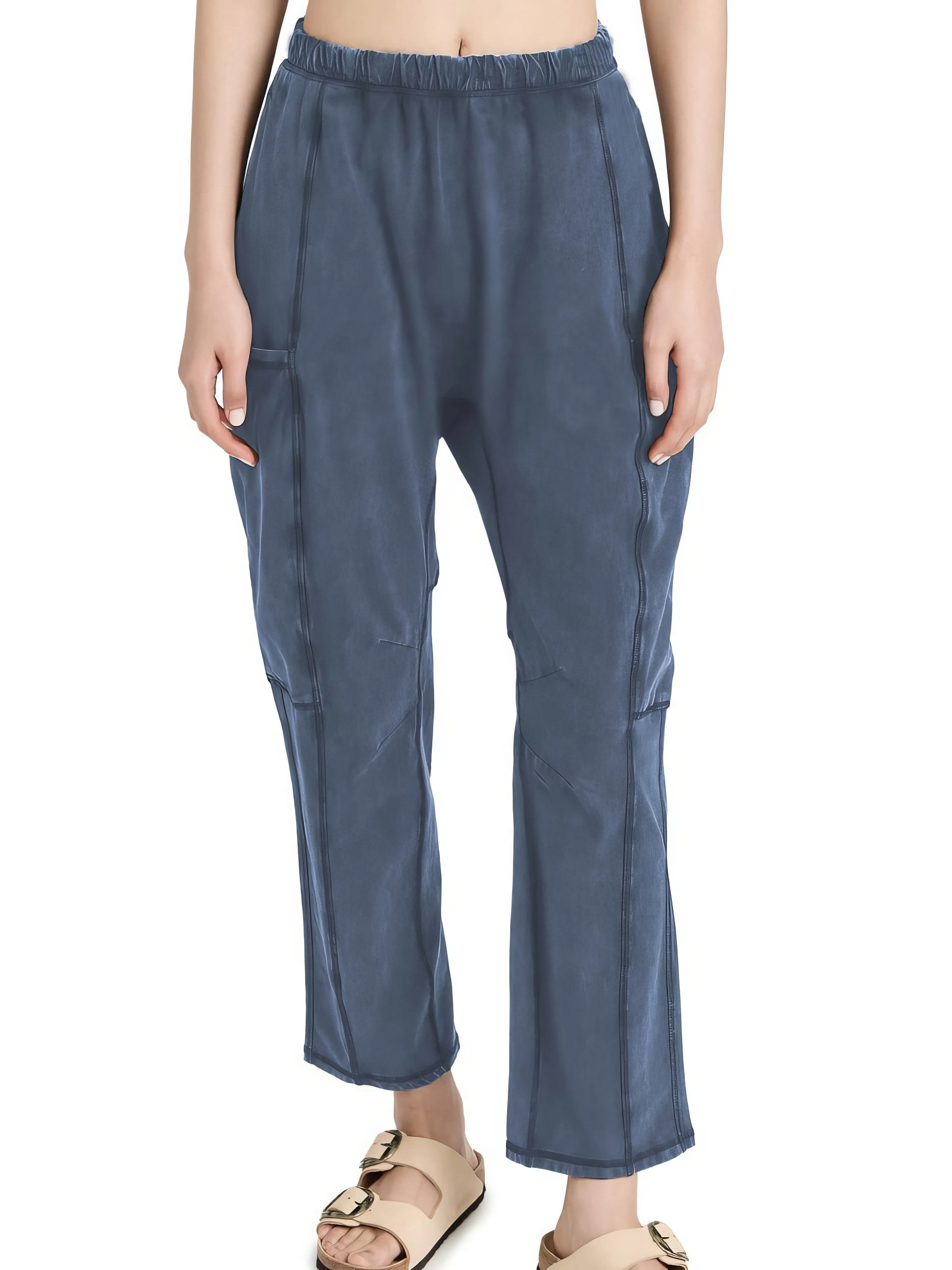 Pants Loose Pocket Zipper Casual Pants for Women
