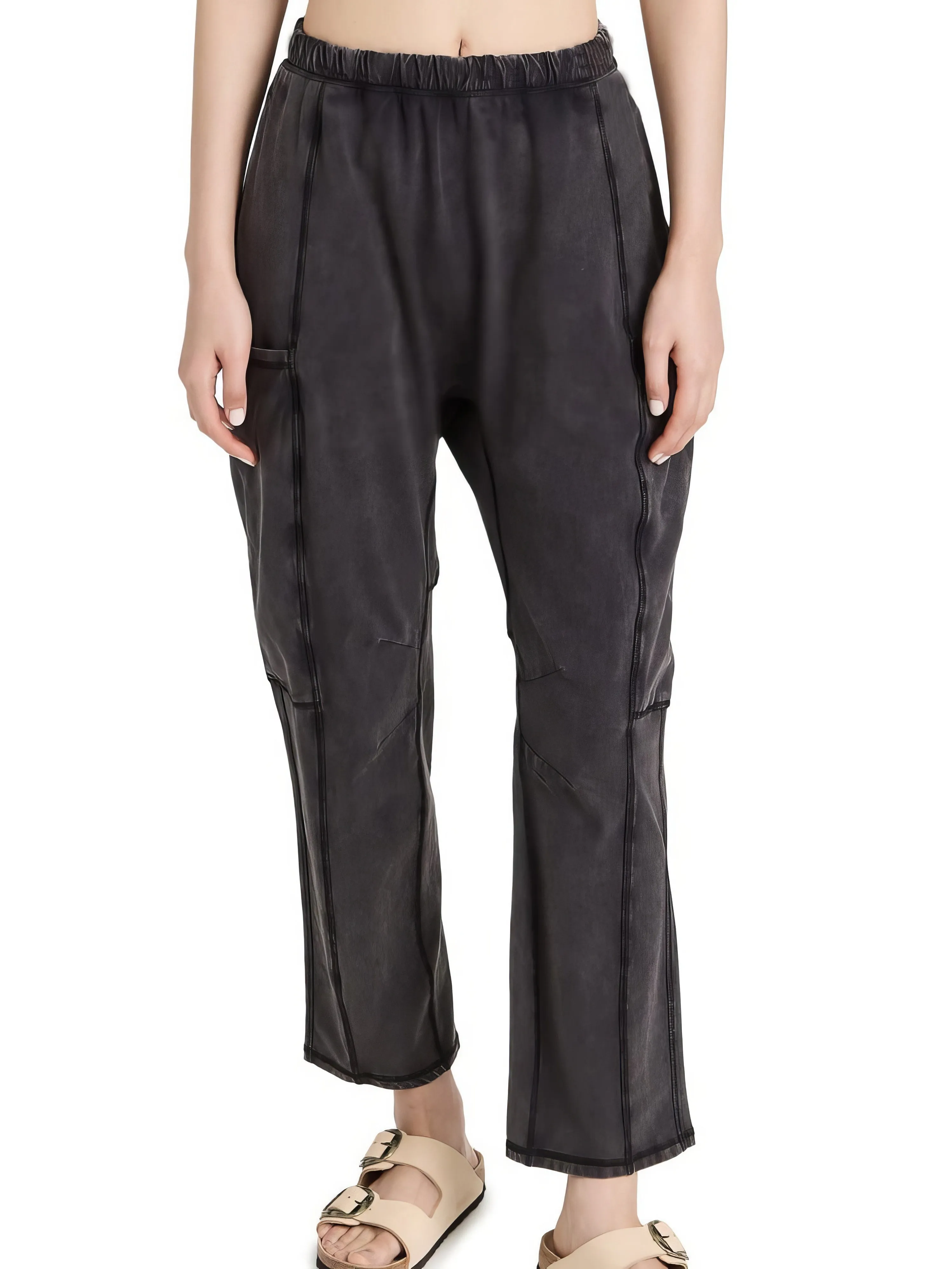 Pants Loose Pocket Zipper Casual Pants for Women