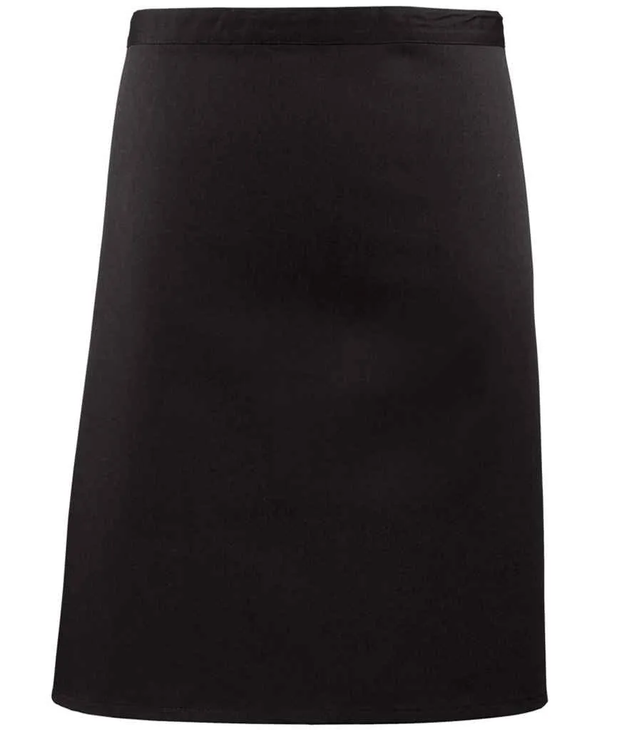 Premier 'Colours' Mid Length Apron | Black