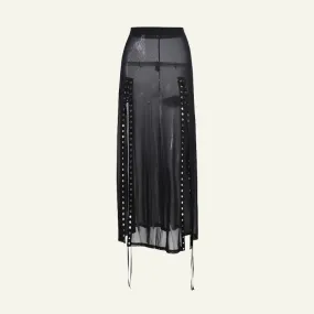 Rave Queen Mesh Long Skirt