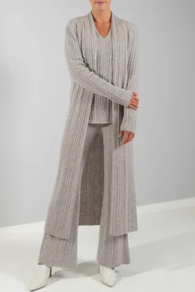 RECYCLED CASHMERE RIBBED DUSTER