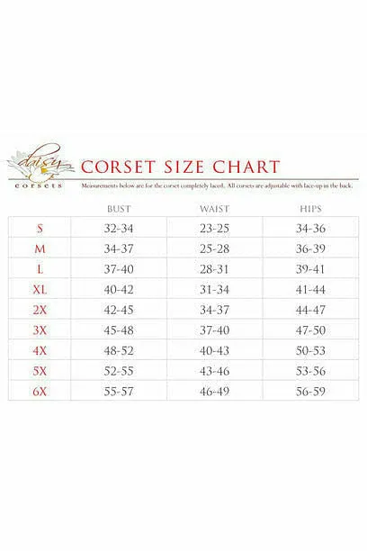 Red Satin Steel Boned Uniforming Corset with Straps