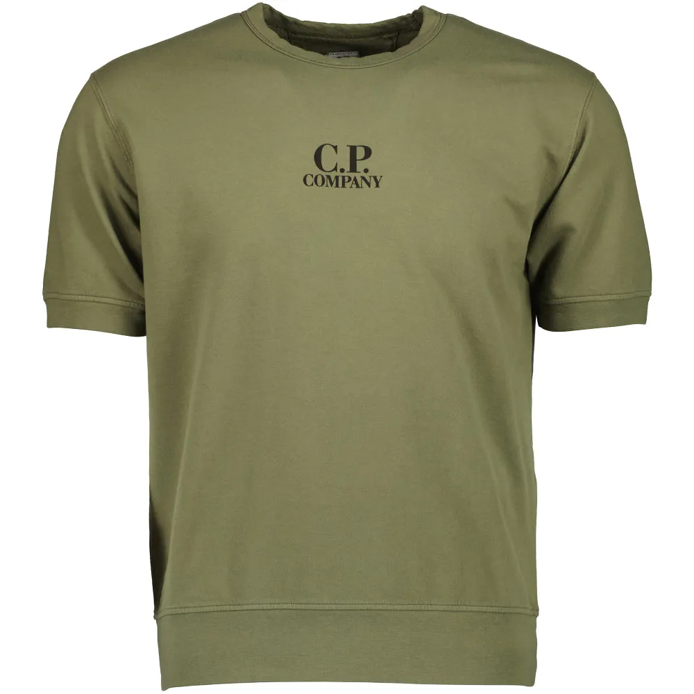 Short Sleeve Light Fleece Logo Sweatshirt