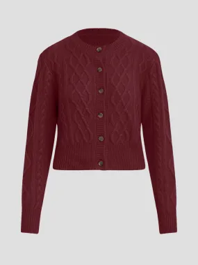 The Eleanor Cardigan in Burgundy