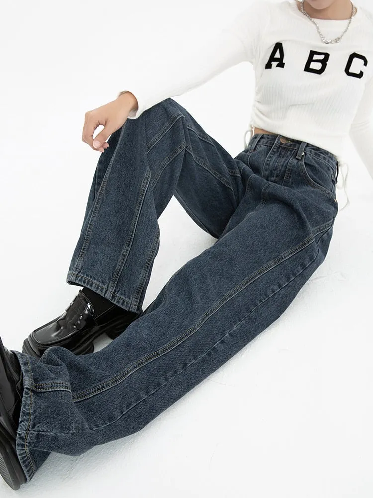 Vintage Straight Baggy Denim Pants